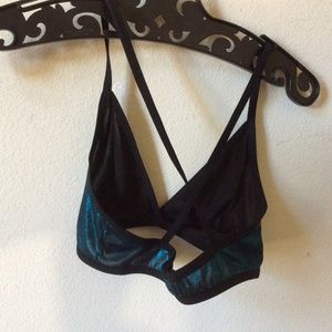 American Apparel Intimates & Sleepwear - American Apparel Shiny Metallic Teal Bralette American Apparel Intimates & Sleepwear - American Apparel Shiny Metallic Teal Bralette